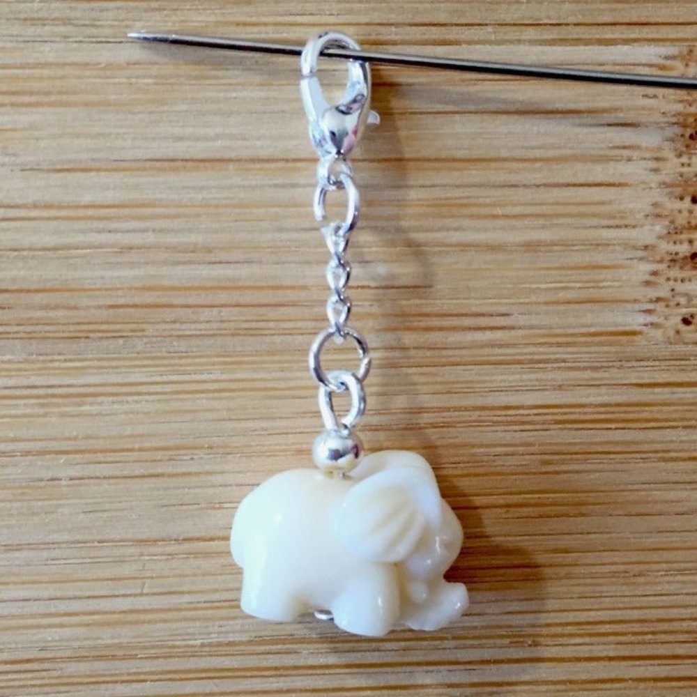 Elephant Dangle Zipper Planner Charm